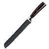 Couteau de Cuisine Professionnel Japonais Damas A Pain Lame 20cm Acier Carbone Inoxydable