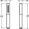Jacob Delafon E45892-CP Douchette Shift Ellipse, CHROME
