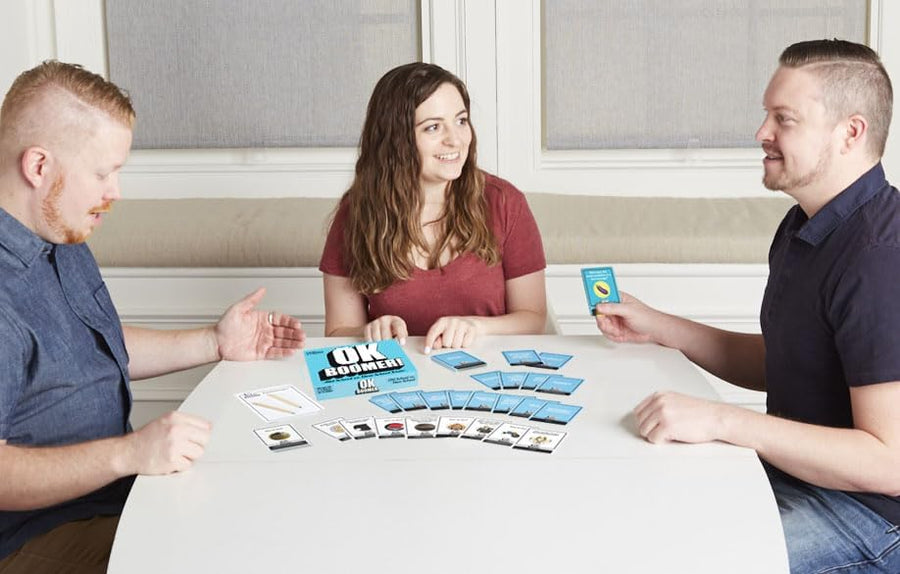 Jeux Goliath, OK Boomer ! Le Duel Générationnel Jeux de Société Famille Version Espagnol