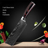 Couteau de Cuisine Professionnel Japonais Damas Hachoir Lame 18cm Acier Carbone Inoxydable