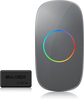 Boîtier CarPlay IA – CarPlay/Android Auto sans Fil, boîtier Voiture Streaming, Wi-FI/Bluetooth Doubles, Sortie HDMI, Lecture Via USB, Assistant IA, prêt à l'emploi, OTA, avec OBD II