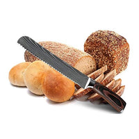 Couteau de Cuisine Professionnel Japonais Damas A Pain Lame 20cm Acier Carbone Inoxydable