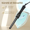 Fer à Friser 5en1 Température Réglable 180°C-210°C Chauffage Rapide Fer à Friser Professionnel Multifonction NOIR