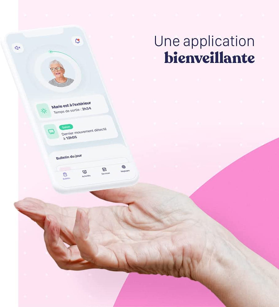 Solution Connectee Aide Domicile Telebienveillance Pour Seniors Capteur Presence Pack Serenite