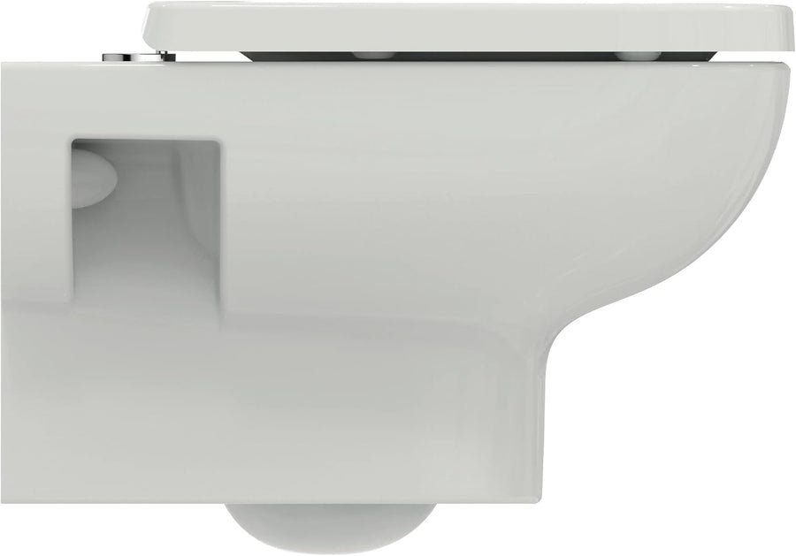 Kit WC sans rebord RimLS+ + abattant Softclose (abaissement automatique) BLANC