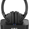 Casque Bluetooth Sans Fil TV Transmetteur Socle Chargement Autonomie 50H Longue Portée NOIR