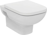 Kit WC sans rebord RimLS+ + abattant Softclose (abaissement automatique) BLANC