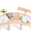 Ensemble de Batterie 7en1 pour Tout-Petits, Bois Instrument de Musique pour Bébés, Jouet Musical Montessori, Cadeau pour Filles et Garçons de 3 Ans Et Plus