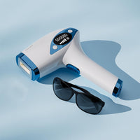 Epilateur Lumiere Pulsee, 500 000flashs, 8,2 J à 15,33 J, Refroidissement Par Glaçons Epilation Definitive Indolore Pour Tout Le Corps BLEU