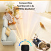 Chauffage d'appoint Electrique 2000W, Radiateur Soufflant céramique avec 70°Oscillation, 4 Modes, Thermostat, Minuterie 12H, Télécommande, Chauffage Soufflant pour Chambre Maison Intérieur