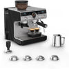 KRUPS Precision, Machine espresso manuelle avec broyeur, Barista, Espresso parfait, Interface intuitive avec accès direct aux réglages, XP801T10, Aluminum