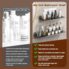 Lot de x2 Etagere Murale sans Percage, Petite Etagere Murale Metal, Étagere Salle de Bain, Etagere Adhesive Murale, Etagere Flottante Muralepour Cuisine, Salon, Bureau, Chambre (30 x 12 Cm)