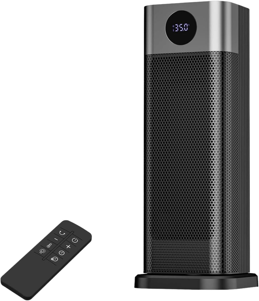 Chauffage d'appoint Electrique 2000W, Radiateur Soufflant céramique avec 70°Oscillation, 4 Modes, Thermostat, Minuterie 12H, Télécommande, Chauffage Soufflant pour Chambre Maison Intérieur