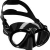 Cressi Metis Mask Black Masque de Plongée à Volume Réduit pour Action Cam Unisex-Adult, Noir/Noir, Taille Unique