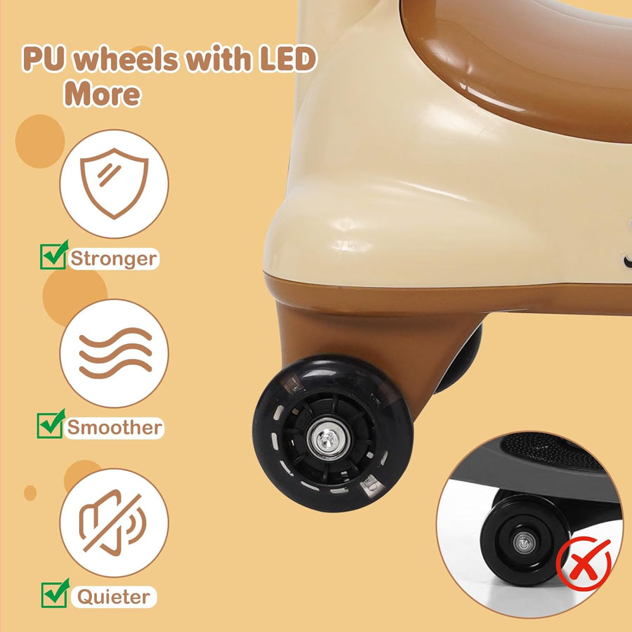 Voiture autoportrice pour enfants, trottinette pivotante pour enfants à partir de 1 an
