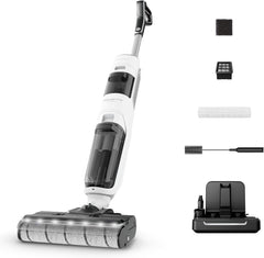 Rowenta X-Clean5, Aspirateur laveur sans fil, Nettoyage 2-en-1, Mode de détection Auto, Éclairage LED, Auto-nettoyage, Séchage air chaud