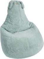 Pouf Poire Enfant Lapin – Glitter Vert – A partir de 2 Ans – Parfait pour Une Petite Pause – Design Original et Moderne – Léger – Facile à déplacer – Nettoyable