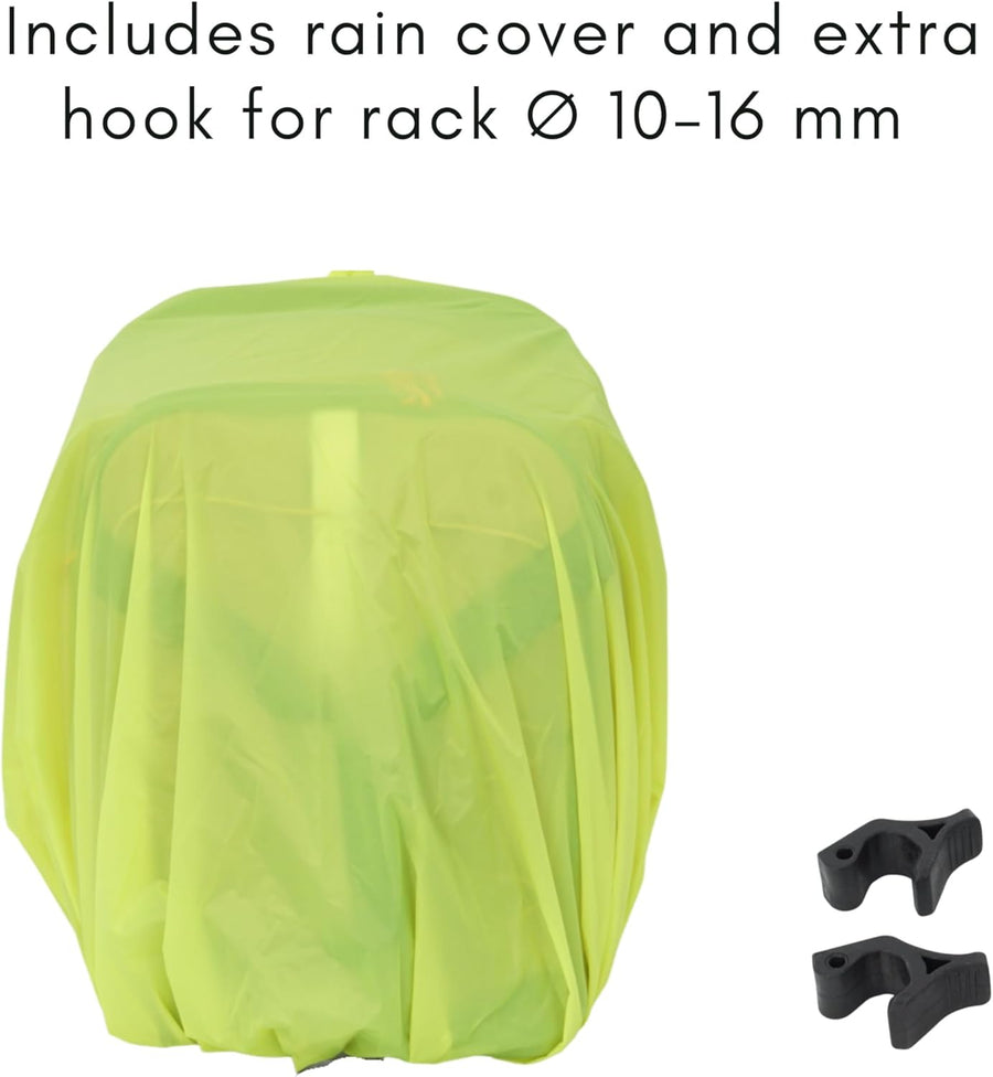 Sac de voyage BDR pour vélo pliable – Sac à dos, sac de sport, sac de rangement combiné avec KLICKfix UniKlip 2.0 37L | résistant à l'eau MARRON