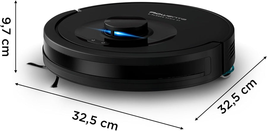 Rowenta X-PLORER Serie85, Aspirateur robot laveur, Aspiration en profondeur, Navigation intelligente, Détection laser à 360°, RR87C5FE NOIR