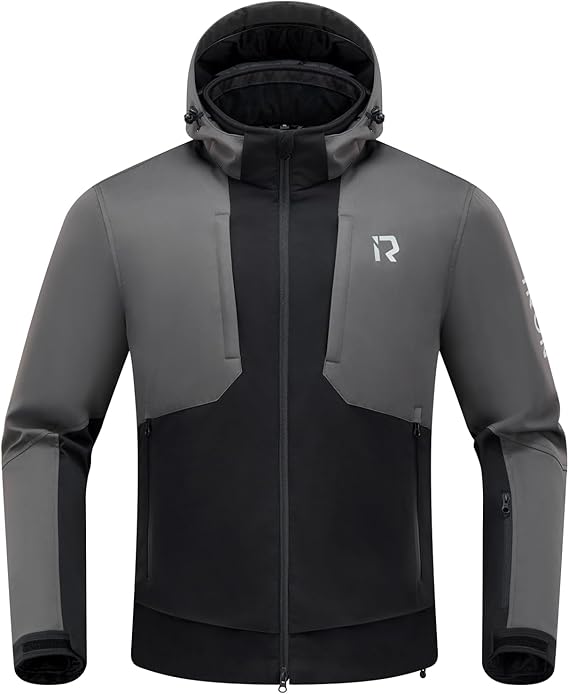 Veste moto homme Taille L hiver avec protections CE aux épaules et aux coudes,équipement de protection,doublure amovible pour protéger du froid et du vent en toutes saisons Noir