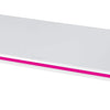 Support Ecran Ajustable Hauteur Reglable 2 Position Confort Bureau Travail BLANC ROSE