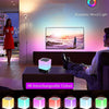 Reveil Lumineux Enceinte Bluetooth Portable, Lampe de Chevet à Bruit Blanc Bebe, Veilleuse Multicolore Contrôle Tactile Réveil Numérique
