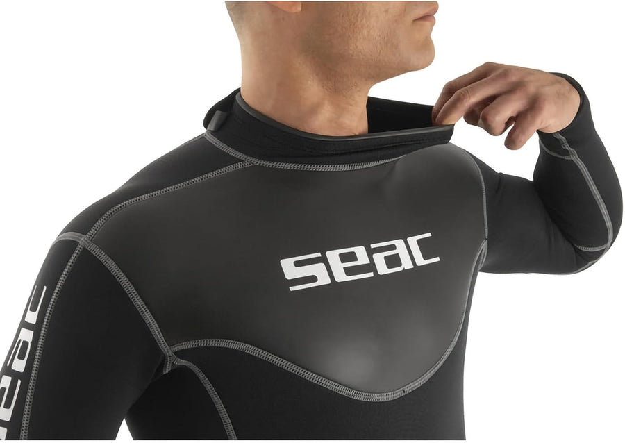 SEAC Sense Long Man, Combinaison Humide Une pièce sans Cagoule pour plongée sous-Marine et en apnée, Néoprène 3 mm Taille L
