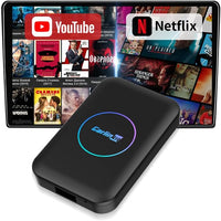 AIBOX-Lite Boîte multimédia 3 en 1 Système Android indépendant / CarPlay sans fil / Android Auto sans fil, convient pour les véhicules équipés de CarPlay filaire / Android Auto