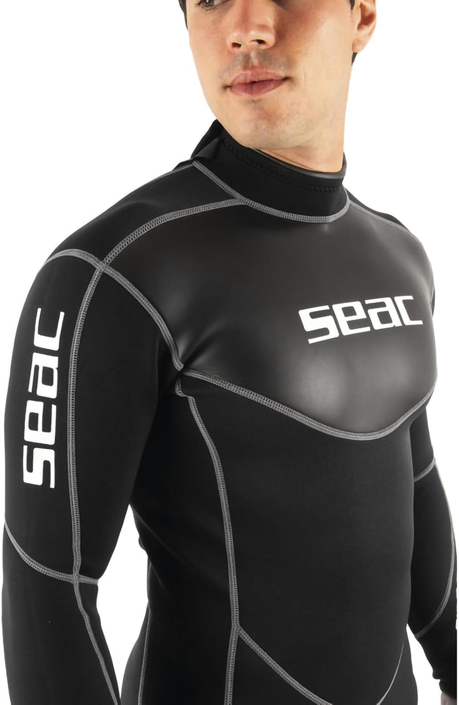 SEAC Sense Long Man, Combinaison Humide Une pièce sans Cagoule pour plongée sous-Marine et en apnée, Néoprène 3 mm Taille L