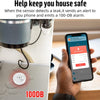 Detecteur de Fuite d'eau WiFi 2.4G Détecteur d'eau Incluses Piles 3 pièces Capteur d'eau Compact pour Détecter Une Inondation avec Une Alarme de 100 DB