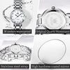 Montre Femme Mode Or Rose Slim Acier Inoxydable Imperméable Quartz Montre pour Femme