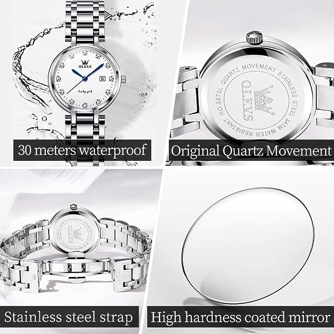 Montre Femme Mode Or Rose Slim Acier Inoxydable Imperméable Quartz Montre pour Femme