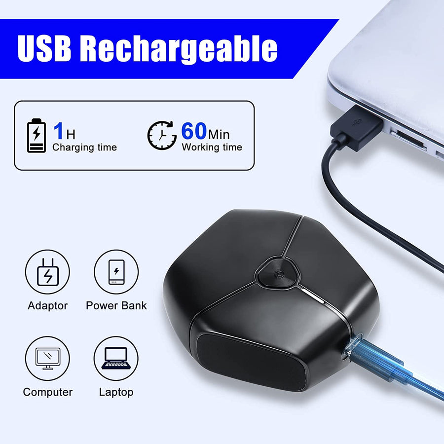 Mini Rasoir Electrique Sans Fil Rechargeable Autonomie 60min Etanche Tondeuse Barbe Voyage
