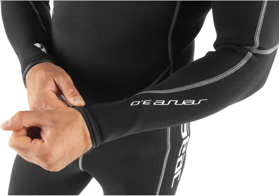 SEAC Sense Long Man, Combinaison Humide Une pièce sans Cagoule pour plongée sous-Marine et en apnée, Néoprène 3 mm Taille L