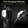 Casque Bluetooth Sans Fil Microphone pour PC Casque Ordinateur V5.2 Micro antibruit dongle USB Base de Charge Bouton muet pour Travail téléphones Portables, Les Ordinateurs