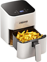 Air Fryer 2.5L Friteuse à Air Chaud Cuisson, Réchauffage, Rôtissage Mini Compacte et Silencieuse, panier antiadhésif et lavable au lave-vaisselle