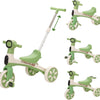 Tricycle Évolutif 4en1 Bébé Vélo Draisienne,Tricycle Bébé Évolutif avec Pédales Amovibles et Barres de Poussée Réglables en Hauteur,Vélo d’Équilibre