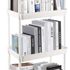 Chariot de Cuisine avec roulettes à 4 étages Chariot de Rangement Multifonction pour Cuisine, Maquillage, Salle de Bain, Bureau BLANC