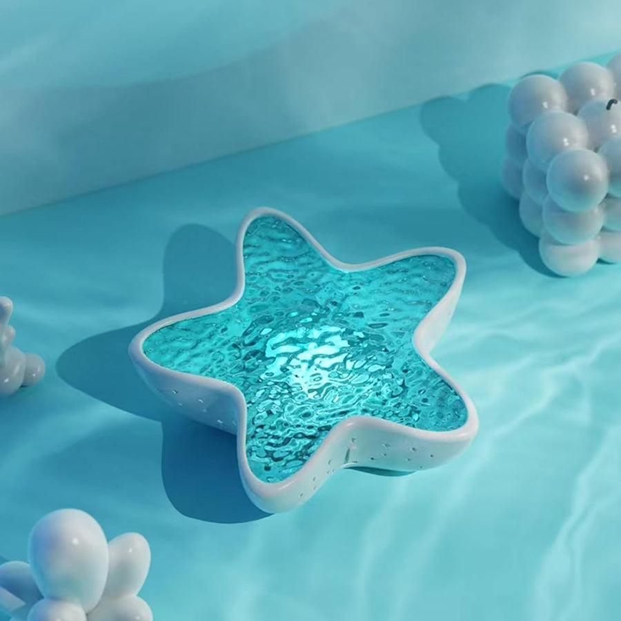 Projecteur de ciel étoilé à LED avec effet aurore - Lampe lumière polaire pour enfants et adultes - Veilleuse à vagues d'eau avec intensité variable en continu - Projecteur étoile de mer