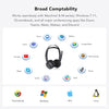 Casque Bluetooth sans Fil avec Micro,Casque à Réduction de Bruit ENC, Station de Charge/Bluetooth 5.4/USB Dongle, 45H d'Autonomie pour Télétravail/PC/Appels Clairs