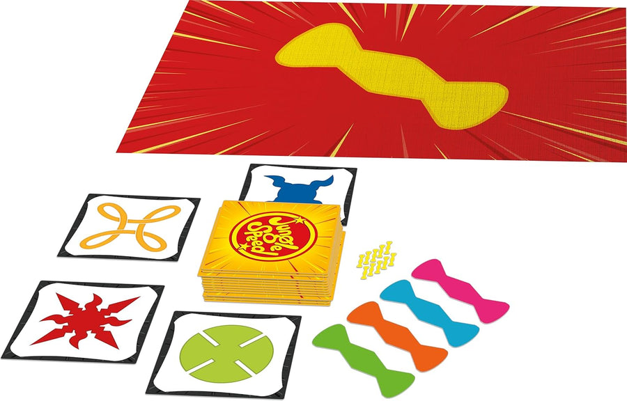 Jungle Speed Giant - Jeux de société - Jeu de Cartes intérieur/extérieur - Observation et rapidité - Adultes et Enfants à partir de 7 Ans - 3 à 9 Joueurs - 15 Minutes - Version Française