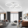 Plafonnier LED Moderne 4 Cercles 60W Blanc Froid 4600K Plafonnier Contemporain BLANC