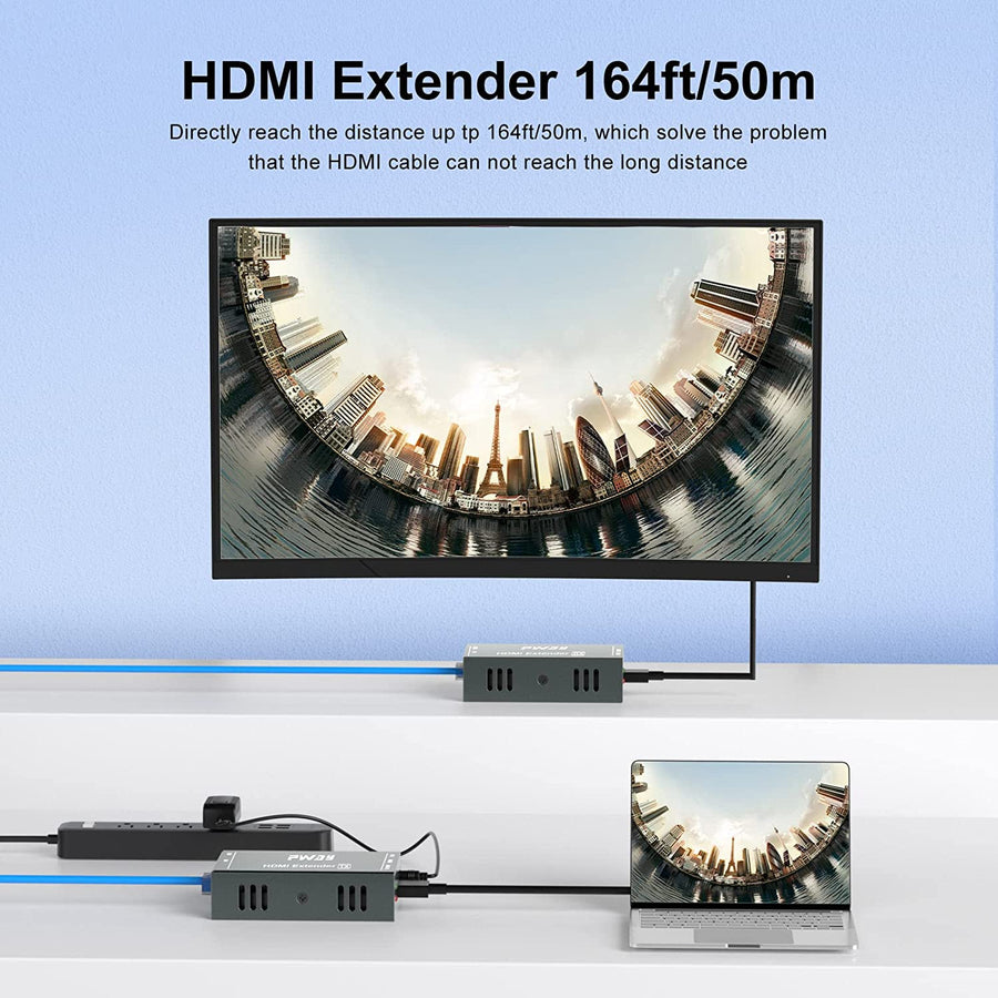 Emetteur Récepteur HDMI Par Réseaux Transmission Sans Perte 50m Résolution HD 1080P