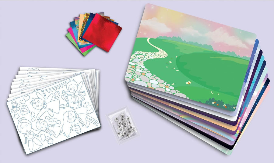 Jeux Megableu Foil Fun-Princesses ET Licornes-Loisirs Enfants-Activité créative et ludique-A partir de 4 Ans