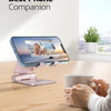 Lot de x2 Support Smartphone Portable Pliables Réglables Compatible Tous Téléphones ROSE DORE