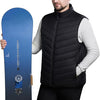 Gilet Sans Manche Veste Hivernale Lavable et Chaude Moto Ski Randonnée Camping Taille S