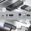 Station d'accueil USB-C Supporte Triple Affichage DisplayPort HDMI Ethernet USB 3.0 SD/TF