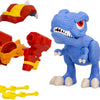 Jouet DINOBYTES Cannon Figurine Action Dinosaure Articulé avec Casque et Fonction de Combat
