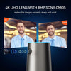 Webcam Conférence 4K 8MP Sony CMOS 4 Microphones Haut-parleurs Grand Angle 120° Caméra de Vidéoconférence 5x Zoom Cadrage Automatique