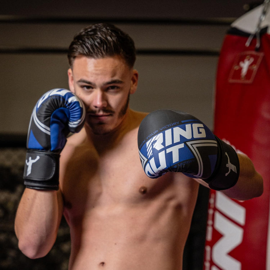 Gant de Boxe - Performance et Style Exceptionnels pour Vos Entraînements NOIR BLEU